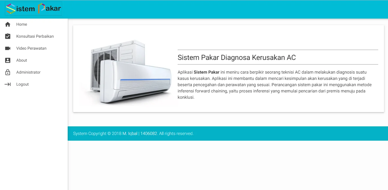 Sistem Pakar Diagnosa AC Berbasis Web