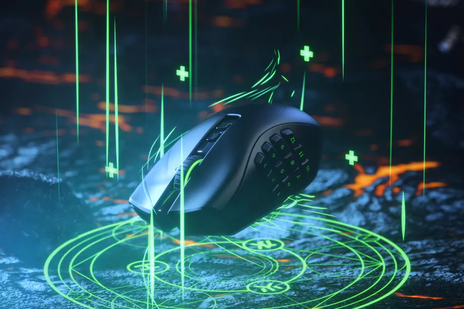 Razer’s Naga Pro is a wireless, multi-button, modular gaming mouse