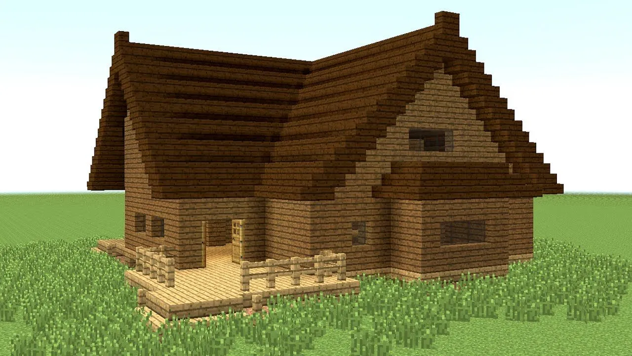 Minecraft: How to easily build a small wooden house