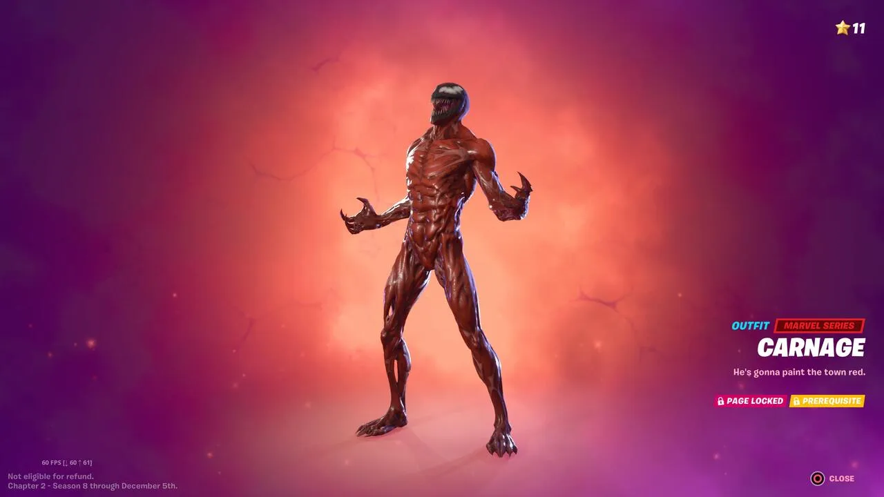 Fortnite Season 8: Where to find Carnage Symbiote Mythic