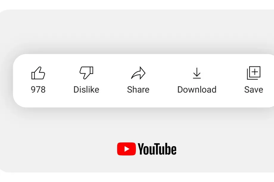 YouTube gives dislikes or thumbs-down, hiding public count